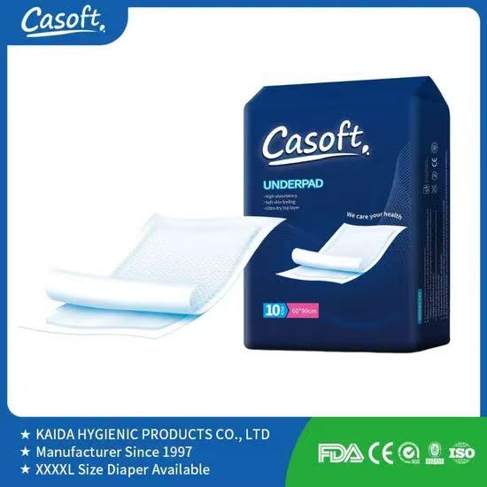 Casoft Disposable Underpads, 10 Count — 60 × 90 cm Bed Protection Pads